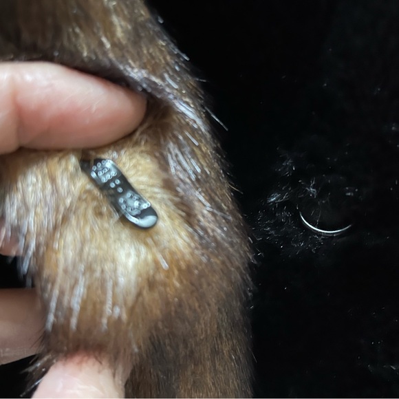 Tally-Ho Outerwear Soft Black Long Sleeve Faux Fur Button Front Coat size M - Picture 12 of 12